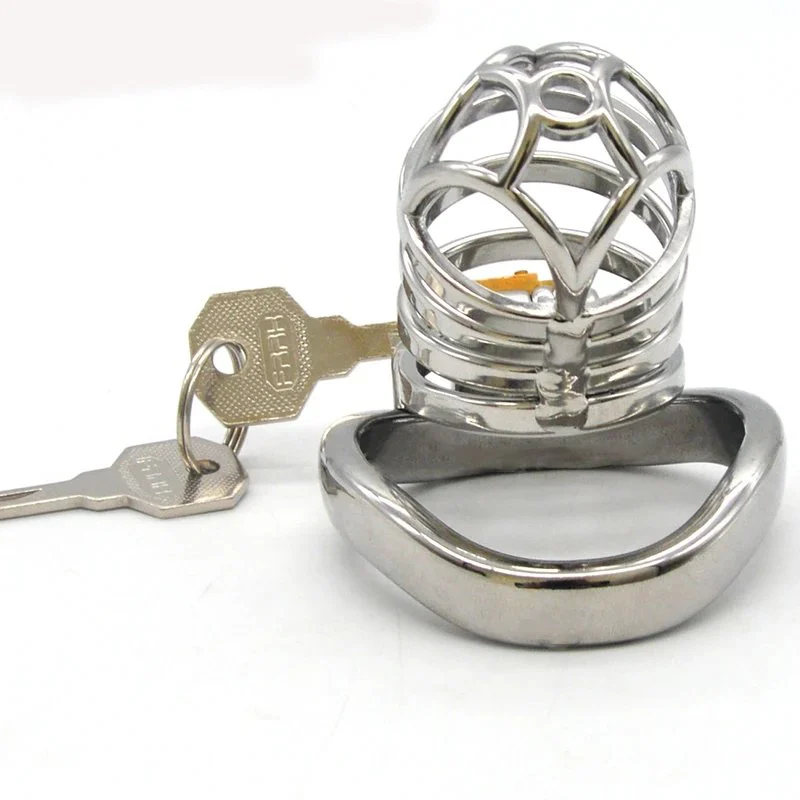 66mm Chastity Lock Penis Cage with Keyholder Chastity Cage Metal Sm Sex Toys for Male Male Chastity Device