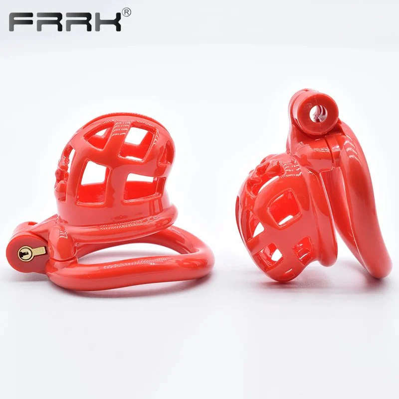 35mm Big Chastity Cage for Male Bondage Belt Device Lightweight Shiny Smooth Plastic Penis Rings Sex Toys
