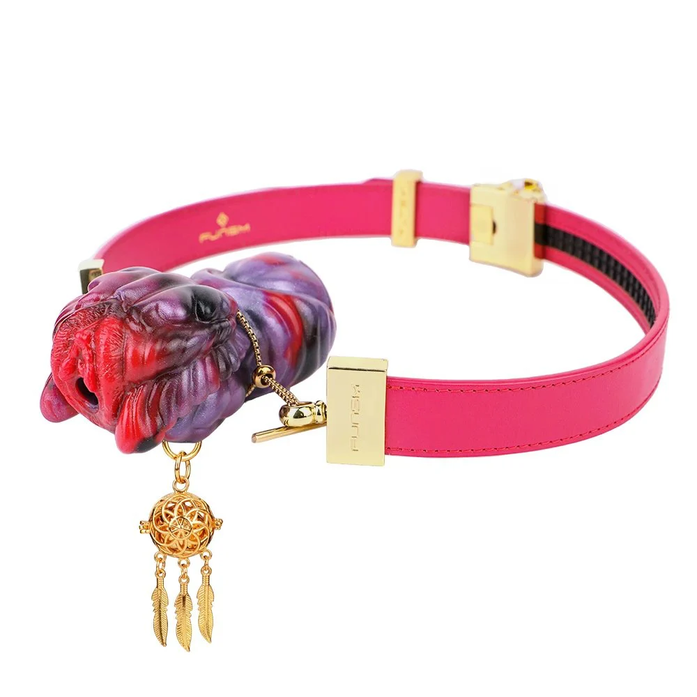 Gilded Gag Set Game Toys Fetish Soft Silicone Gag Leather Bondage Couple Flirting Sex Toys
