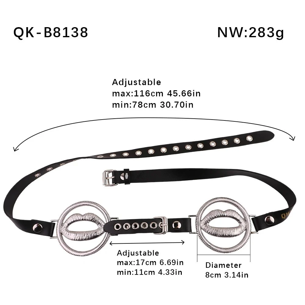 Goddess Sexual Breast 304 Stainless Steel + PU Leather Goddess Breast Restraint Nipple Clamps Suitable for Bdsm Games