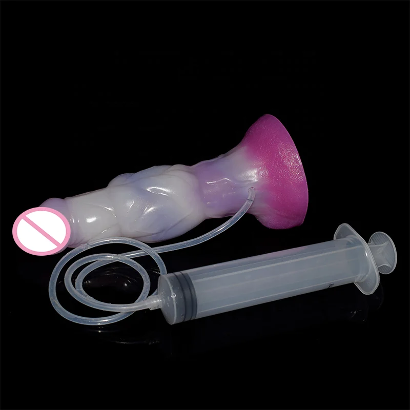 Powerful Giant Spray Realistic Dildo Penis for Women Sex Toys Penis with Strong Suction Cup