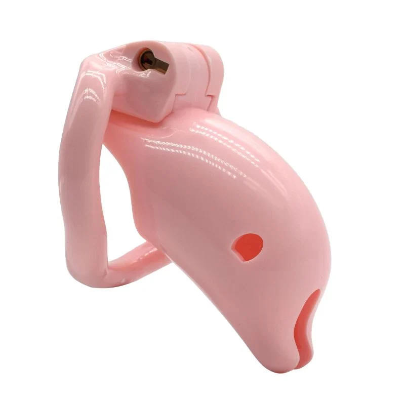 Health Resin Material Lifelike Dolphin Model Cock Cage Plastic Male Chastity Device Bdsm Party Sex Toy for Couple Rule