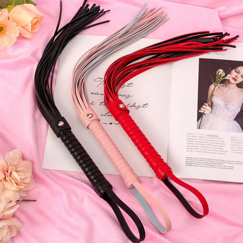 Leather Flogger Whip for Adult SM Play Sex Toy for Pleasure & Role Play
