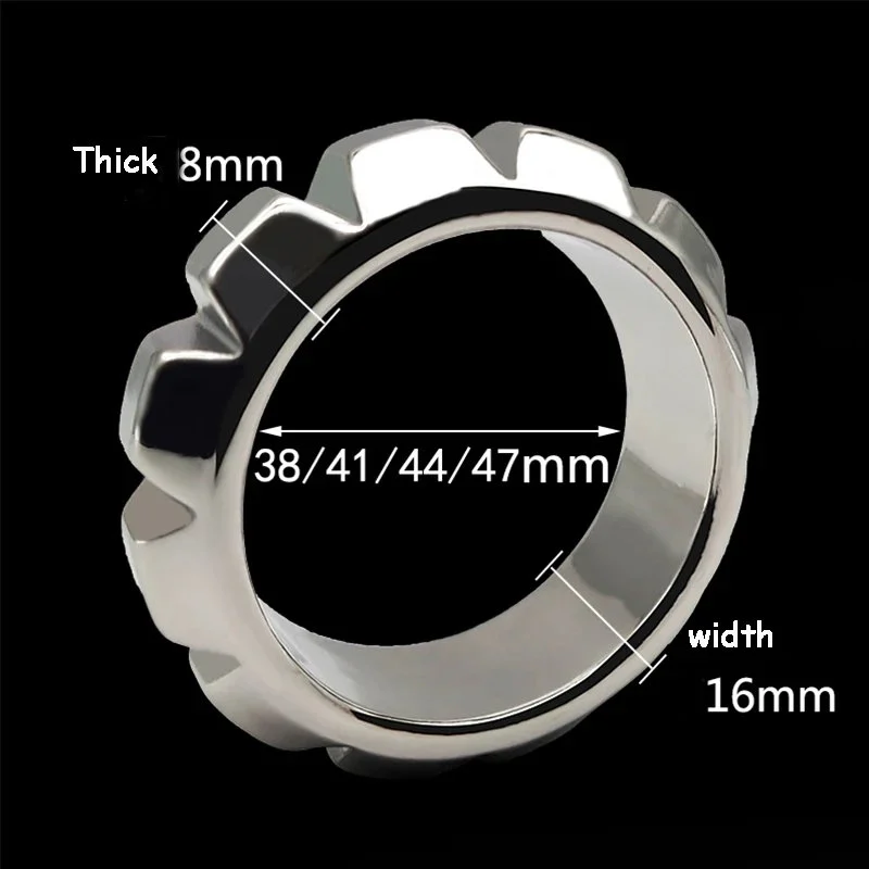 304 Stainless Steel Penis Ring Cock Cages Sex Toy for Big Cock Man Metal Lock Penis Cock Cages for Male