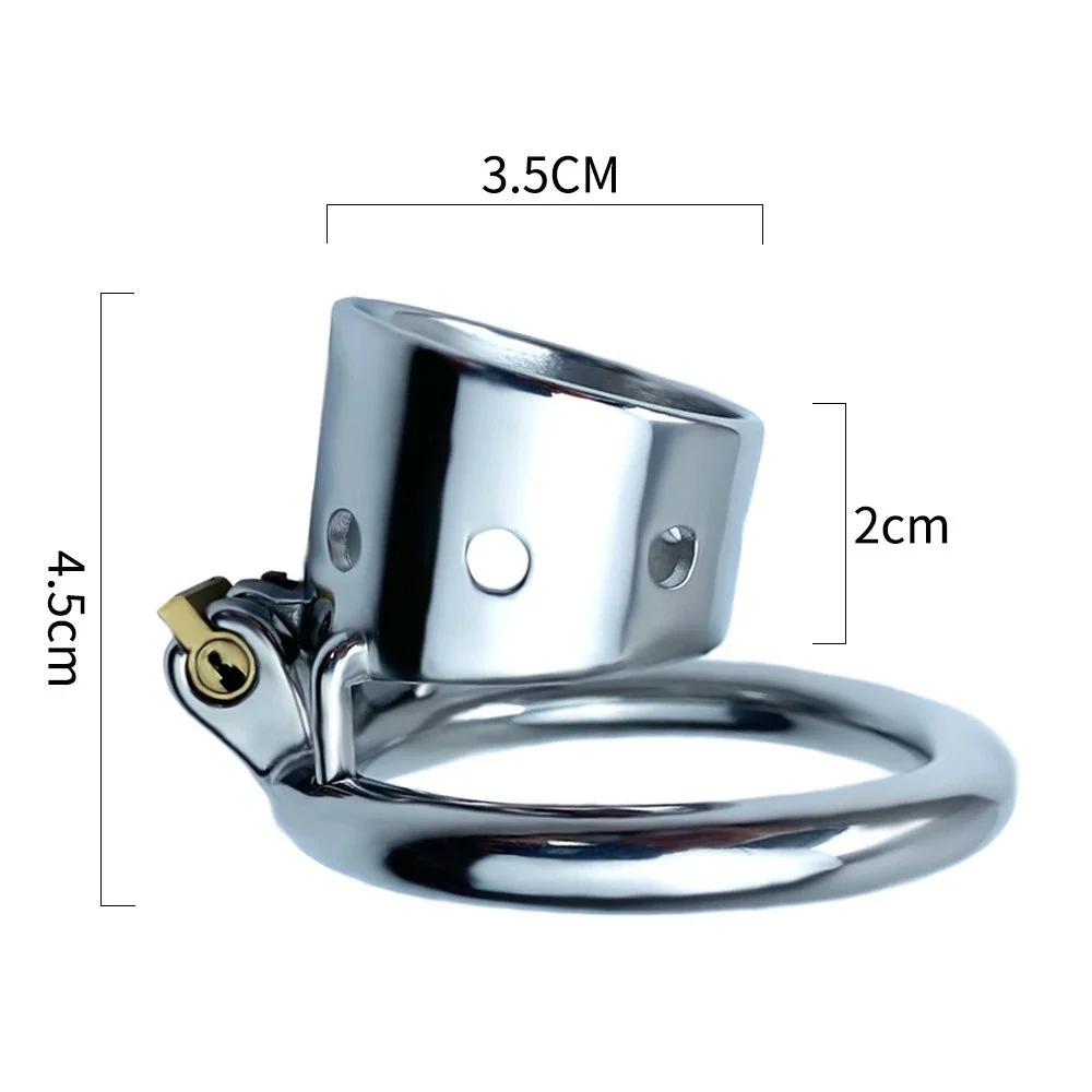 3.5 Cm Short Exposed Male Sex Instrument Penis Ring for Adult Men Chastity Penis Ring