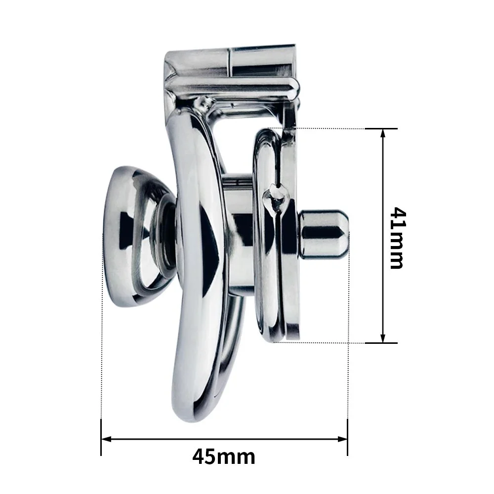 Inverted Chastity Cock Cage Positive Negative with Catheter with Four Active Size Ring Pussy Shape Chastity Cage