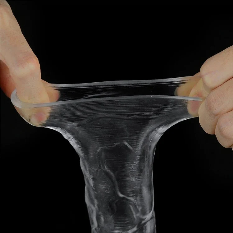 Prostate Massager Female Masturbation Exquisite Extended Realistic Dildo Transparent Dildo Cover