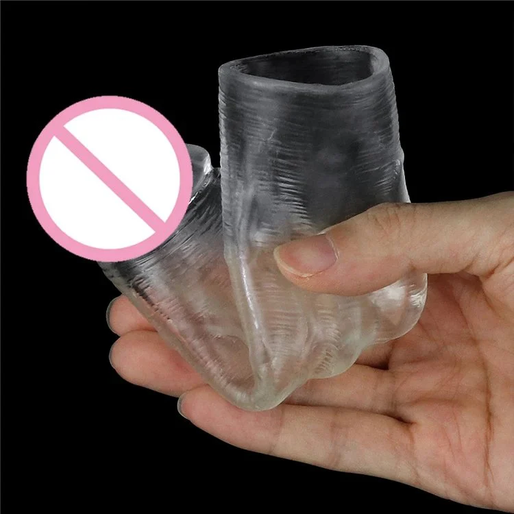 Prostate Massager Female Masturbation Exquisite Extended Realistic Dildo Transparent Dildo Cover