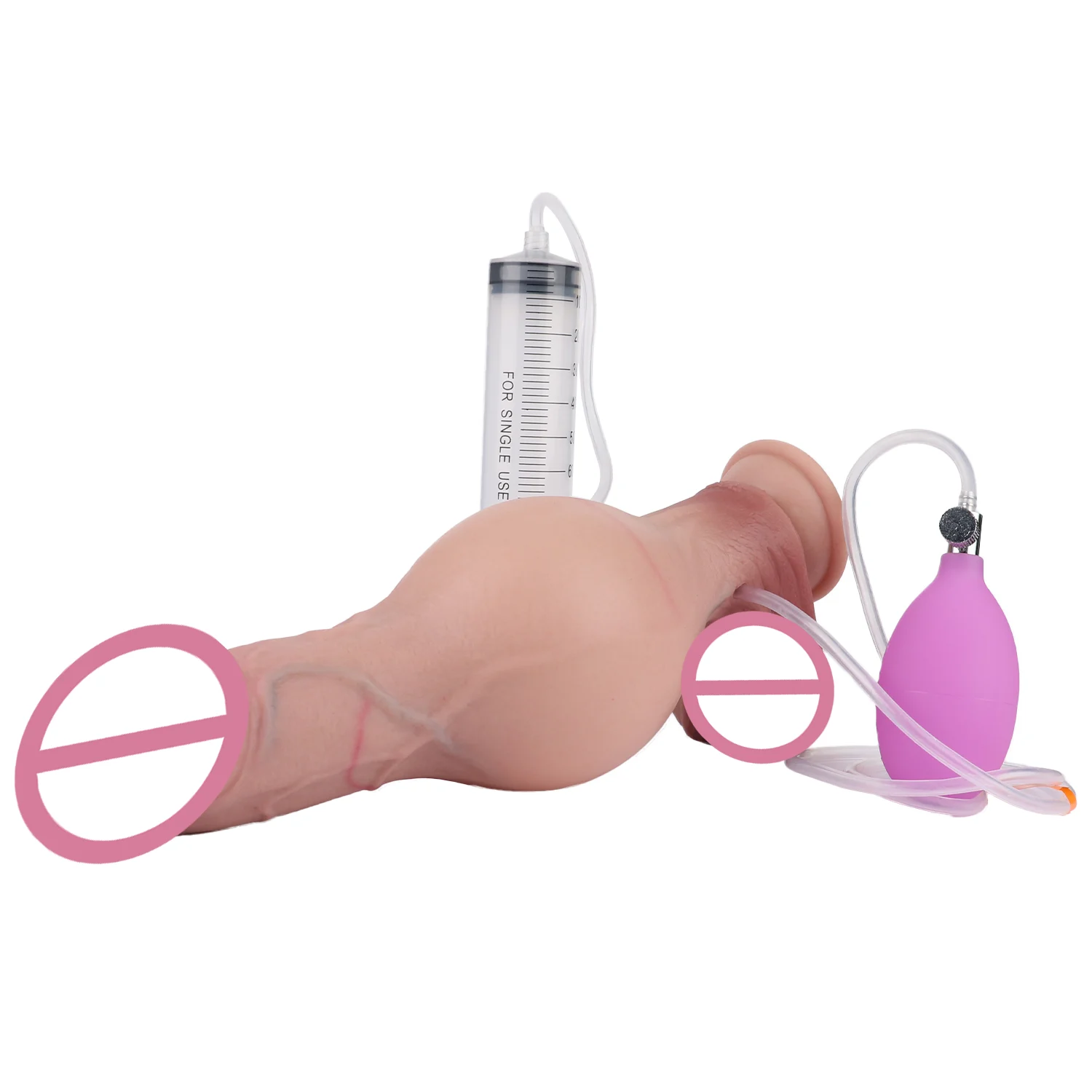 Realistic Squirting Inflatable SEX TOY Silicone Ejaculating Dildo Adult Sex Toys With Simulated Skin Color Soft Feeling