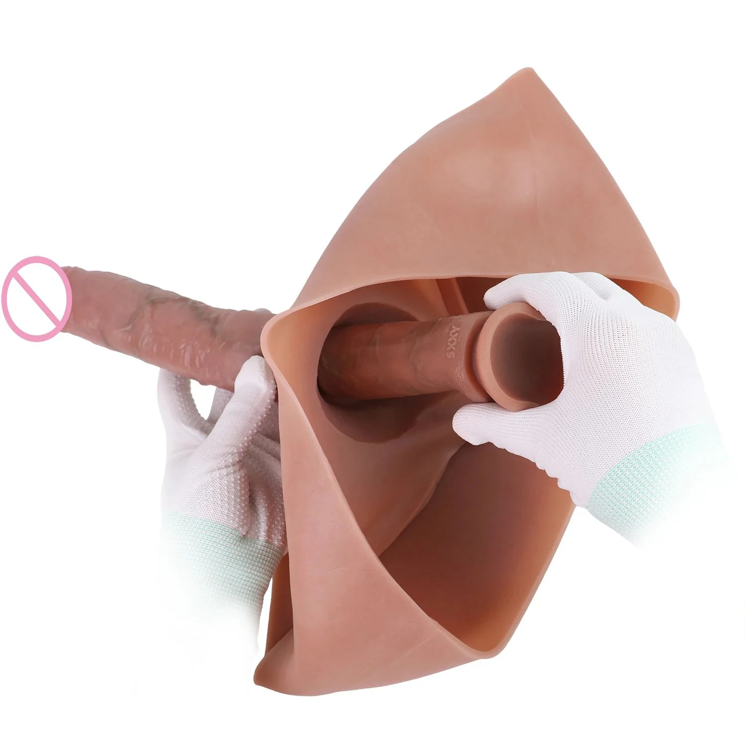 Realistic Strap on Dildo Harness Hollow Dildo Panties Silicone Wearable Dildo Underwear Male Penis Enlargement Thick Sex Toy