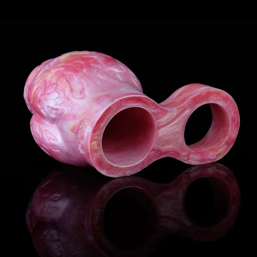 Wolf Skull Sleeve Enhancement Sex Toys Cock Rings Soft Silicone Penis Sleeve Stretch Vaginal Stimulation Male