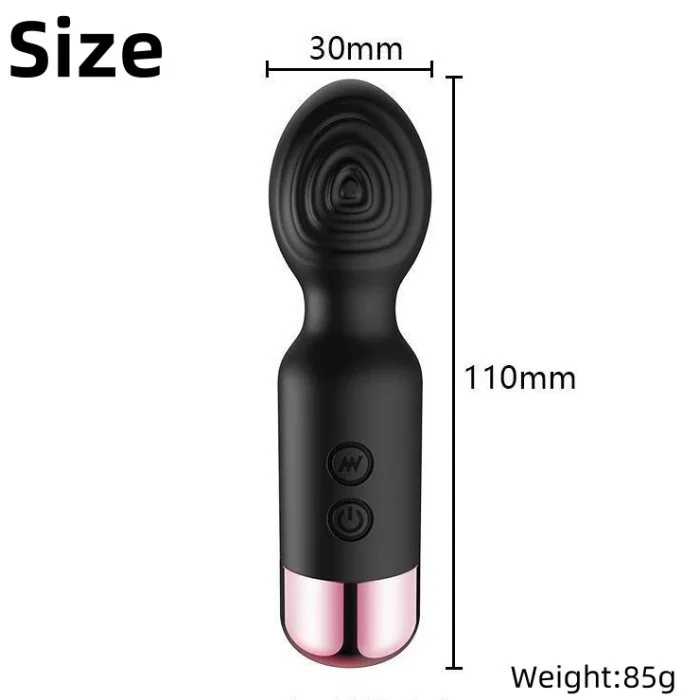 Portable Women's Mini Wand Massager-G-Spot & Vaginal Vibrator USB Rechargeable Waterproof Multi-Speed for Female Masturbation
