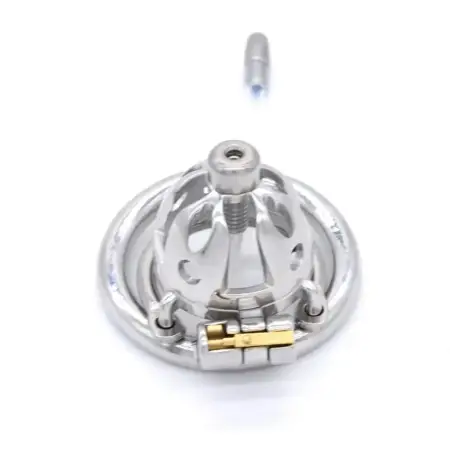 5.4cm Stainless Steel Male Chastity Cages Device Lock Penis Restraint Chastity Cage with Keyholder for Man Sex Toy