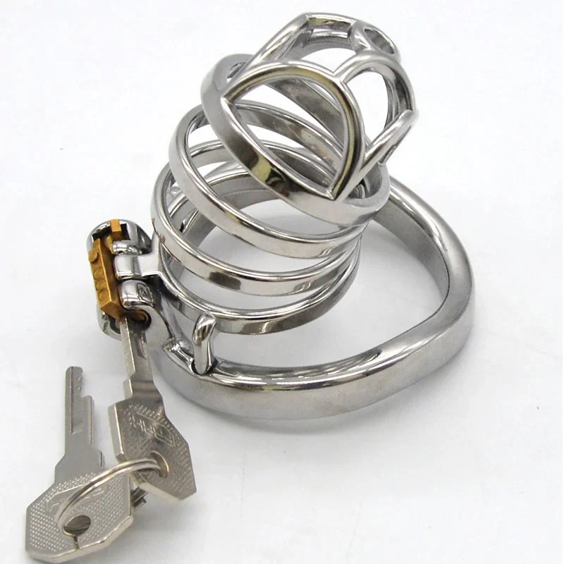 66mm Chastity Lock Penis Cage with Keyholder Chastity Cage Metal Sm Sex Toys for Male Male Chastity Device