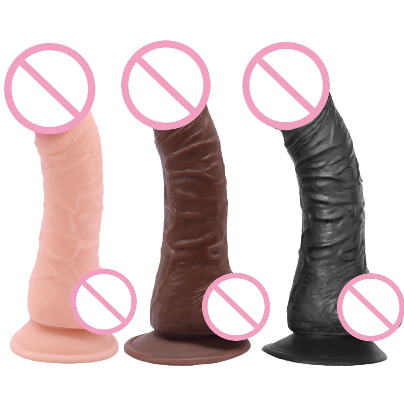 Big Penis Sex Toys for Women Female Masturbation Soft Dildo Realistic with Suction Cup