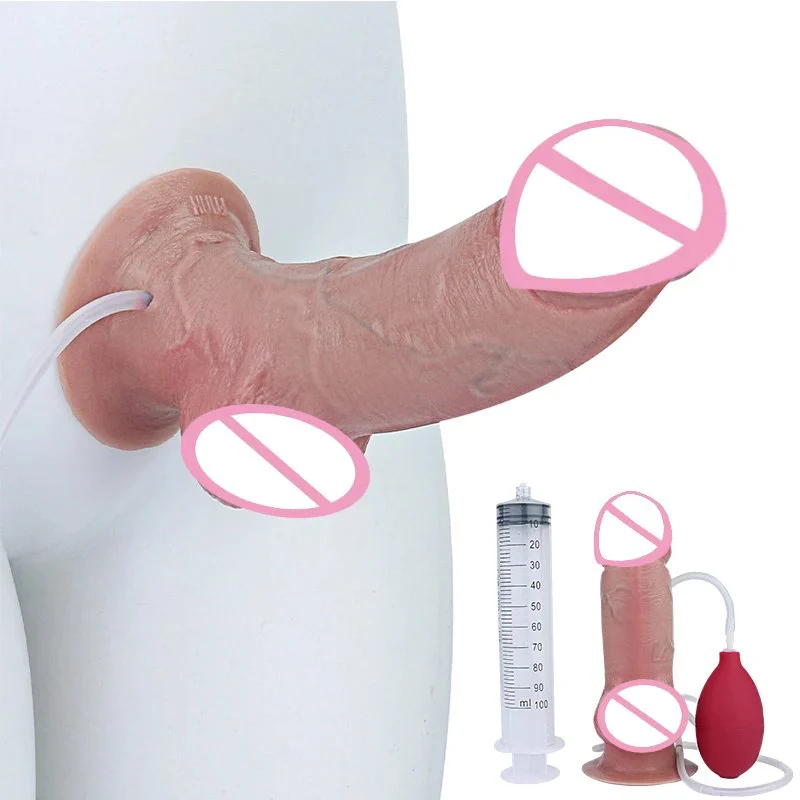 Big Knot Ultra Squirting Dildo Anal Plug With Sucker Silicone Artificial Penis Simulate Sex Toys for Men Women Masturbator