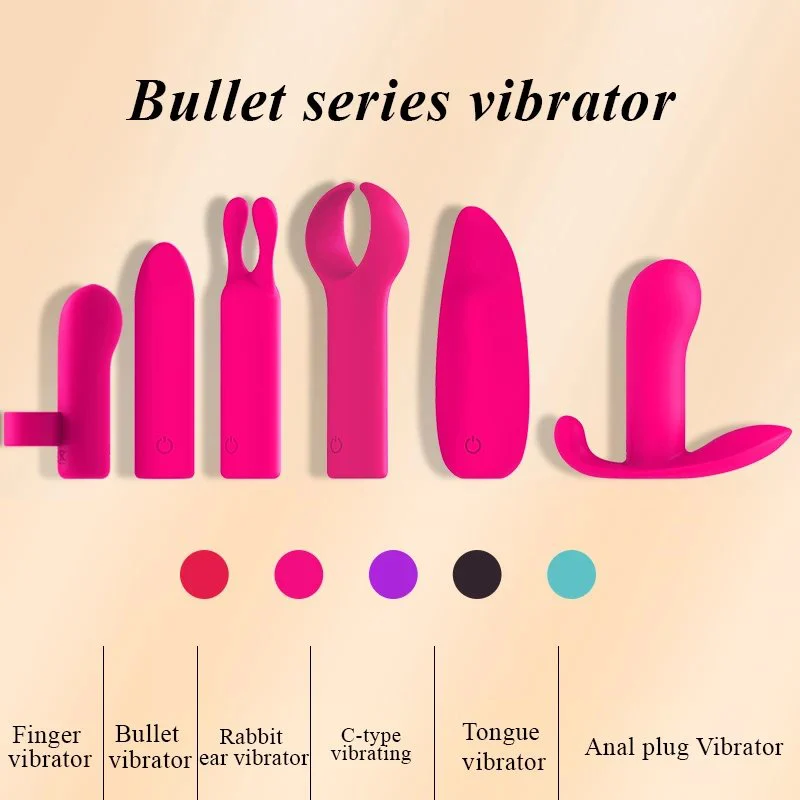 6Pcs Set Portable Mini Bullet Vibrator Nipple Massager Female Sex Toys APP Control G Spot Clitoral Vibrator for Women Couples