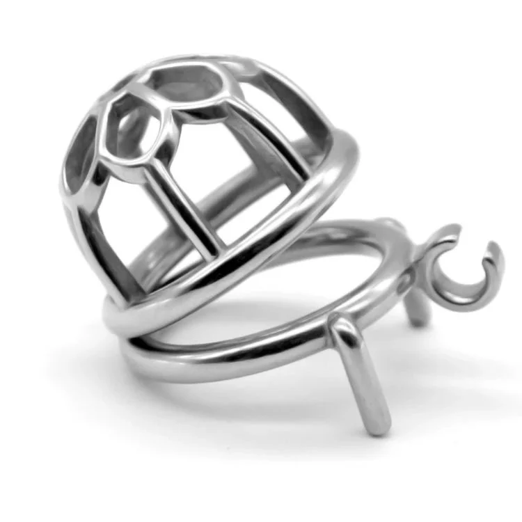 52mm 304 Stainless Steel Sm Sex Toys Penis Cage with Keyholder Male Chastity Device with Catheter Chastity Cage
