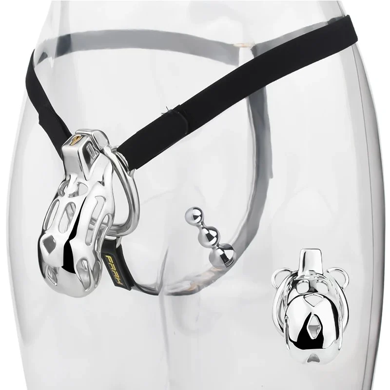 Cobra Chastity Cage Belt with Anal Plug,Bondage Restraint Kit for Sex Play, Sex Toy for Couples Chastity Devices