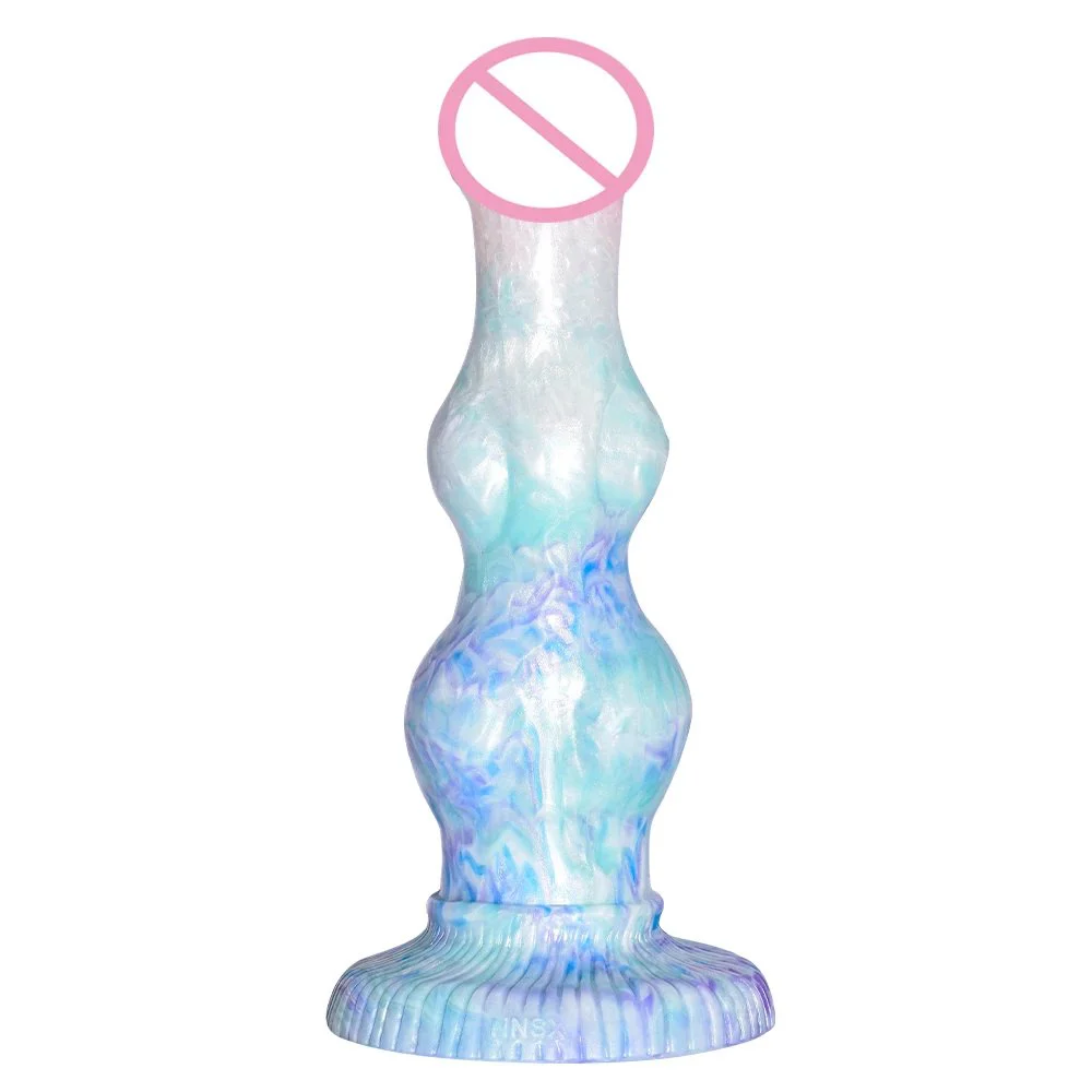 Color Liquid Silicone Alien Strapon Dildo Female G-spot Stimulate Masturbation Dildo Sex Products Penis