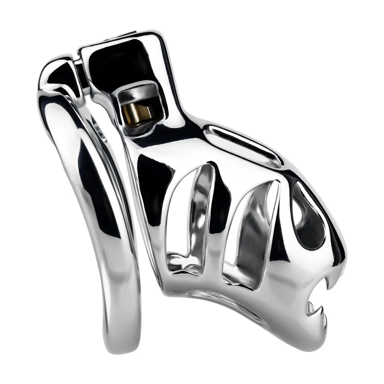 Male Chastity Cage Wearable Male Chastity Cage Metal Cage for Spicing up Intimacy Sex Toy Available in Four Sizes