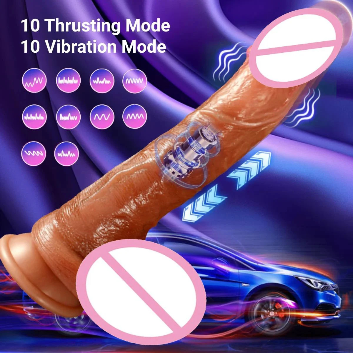 Remote Control Adult Toy Sex Vibrating Dildo Thrusting Heating G Spot Realistic Dildo Penis Women Vibrator for Vagina and Anus