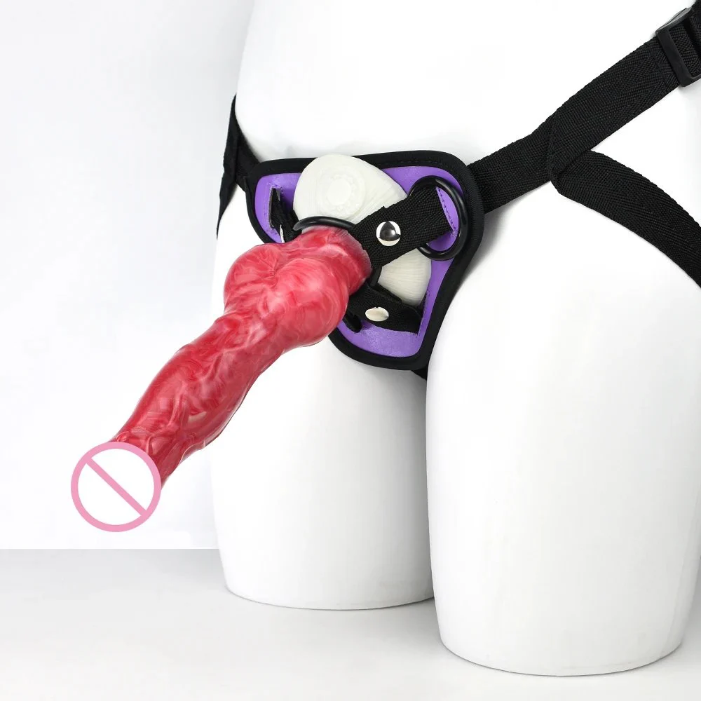 Realistic Huge Strap on Wearable Dildo Silicone Penis Toy Dildo With Belt Big Rubber Penis Realistic Artificial Penis