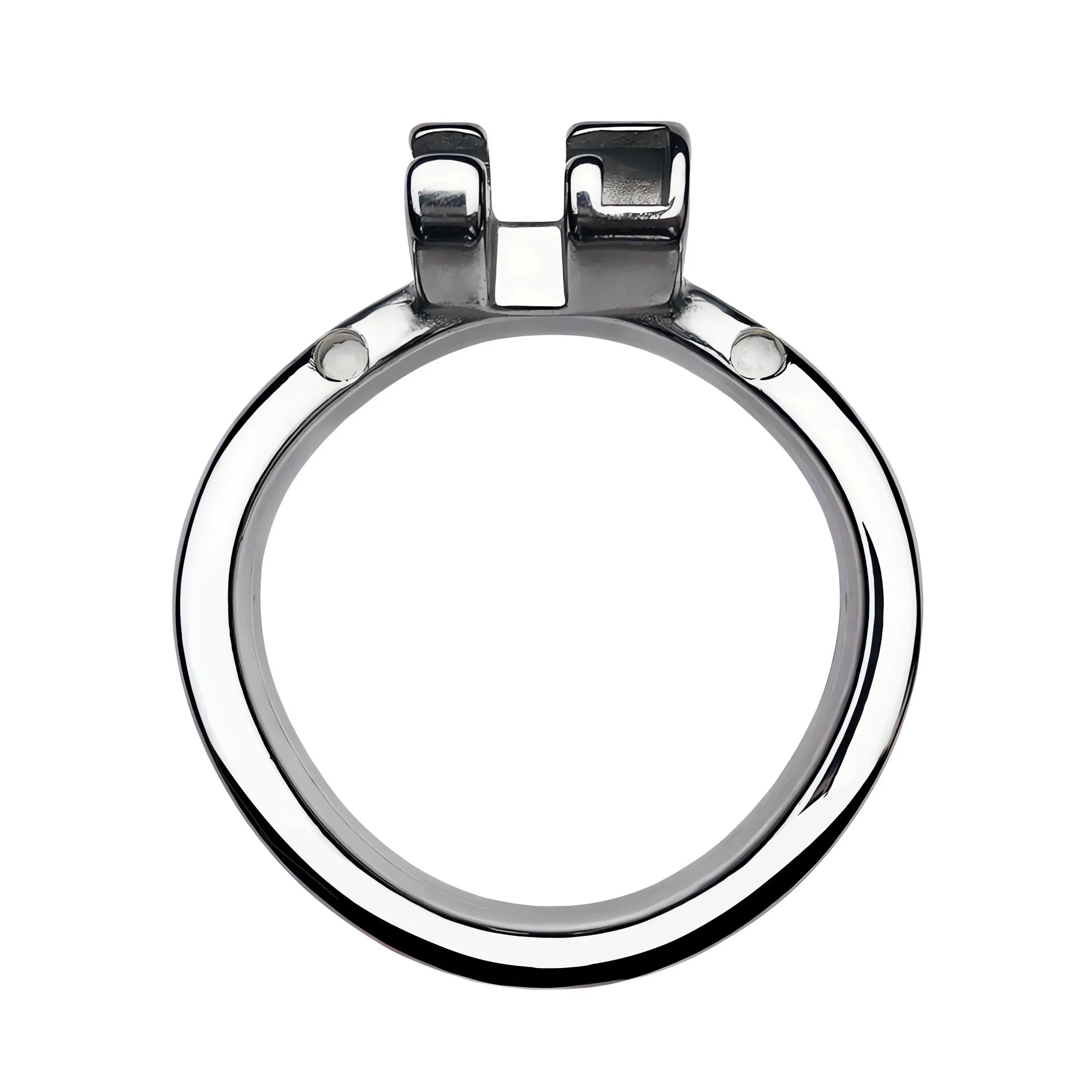 Chastity Cage Attachment Round curved Ring and Strap on Ring with 4 Active