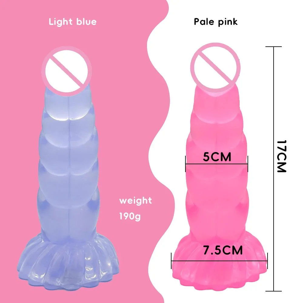 Realistic Monster TPE Dildo Strong Suction Cup Adult Sex Toy Huge Thick Anal Massager Soft Liquid Silicone Material