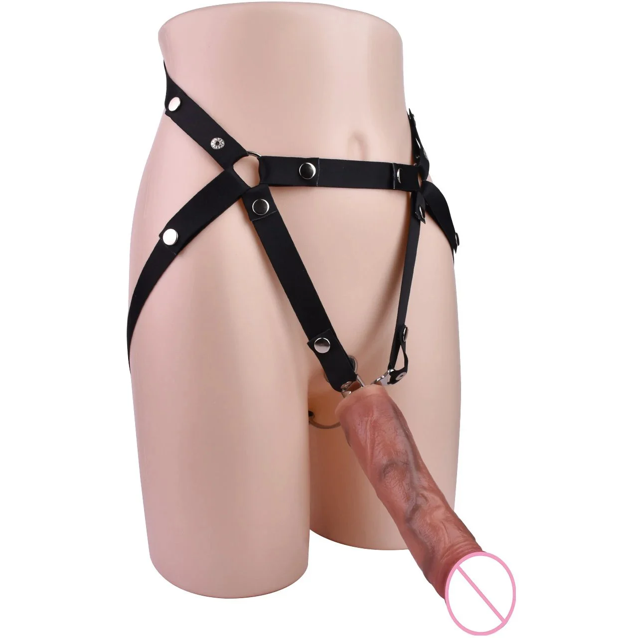Direct Sales of New Bondage Toy Stretchy Bandage and Dildo Combination of Gay Adult Products for Lesbians