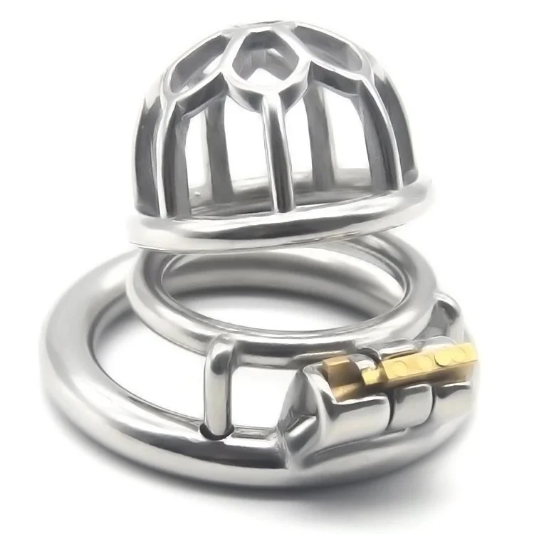 Stainless Steel Chastity Devices Cock Cage Penis Lock Cage for Men