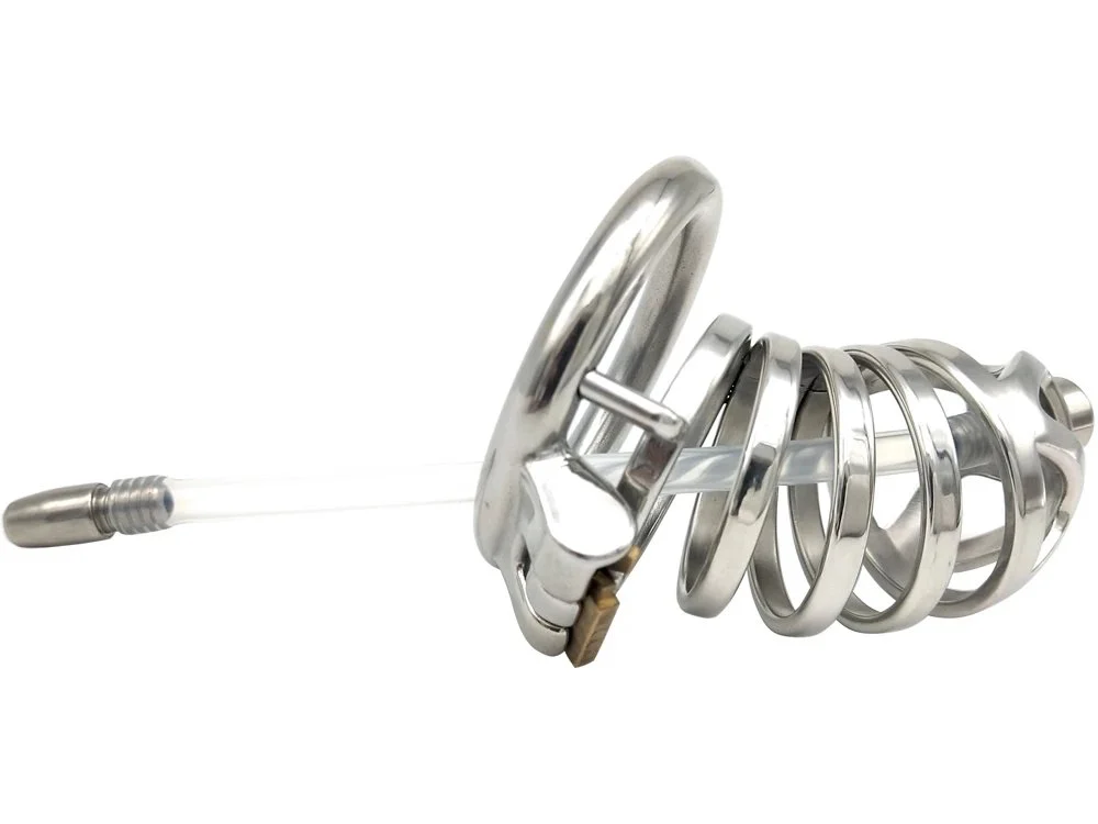 12A Men's Stainless Steel Chastity Locks Alternative Toys Adult Sex Toys, Bird Cage Jj Cage Control Device Male Chastity Be