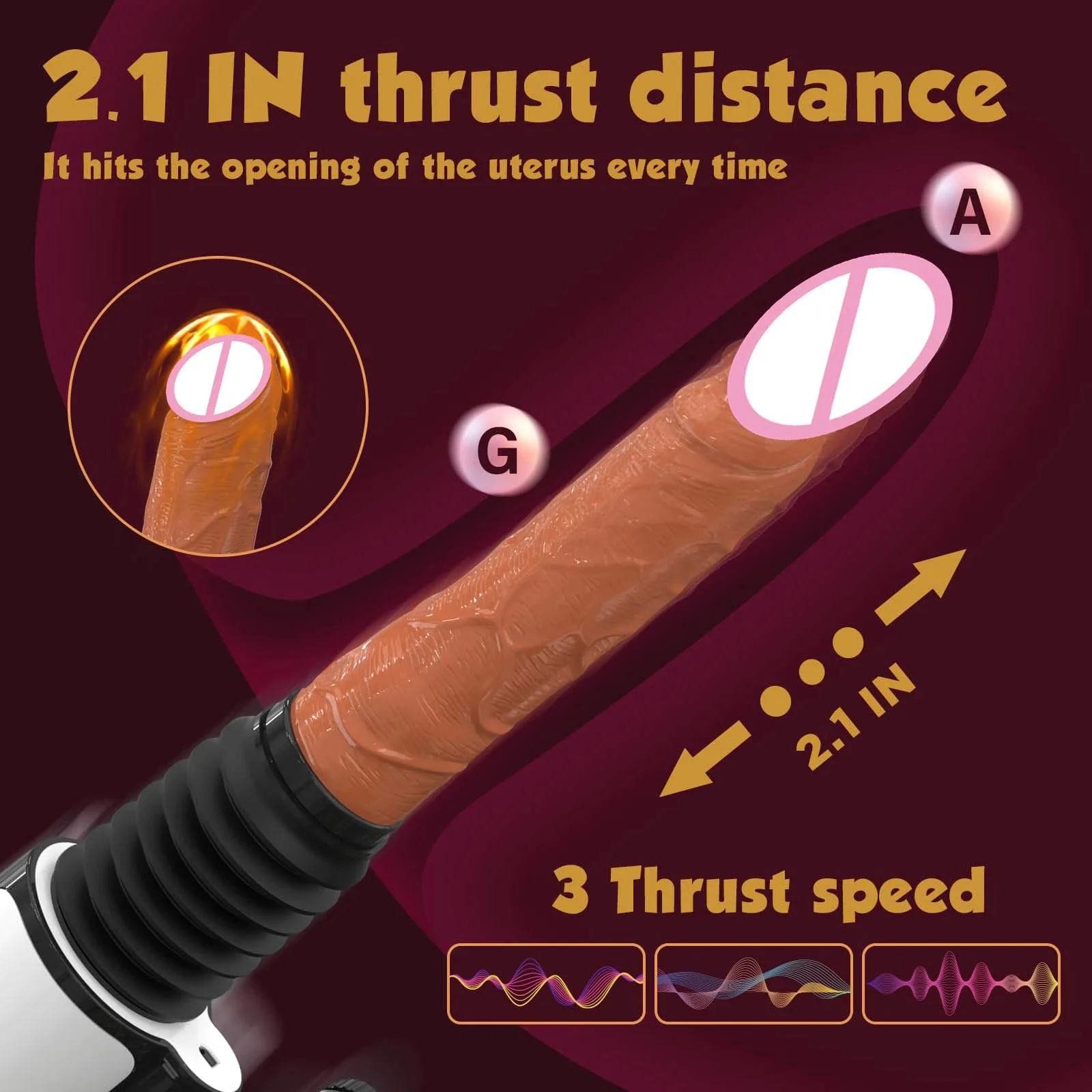 Remote Control Multi-Speed Multi-Angle Vibrating Thrusting Heating Automatic Realistic Dildo Sex Gun Machine for Women Female