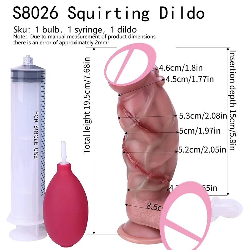 8 Styles Large Squirting Dildo Ejaculating Penis Sex Toys Big Dildo Thick Anal Plug Female Sex Toy Strap on Dildo