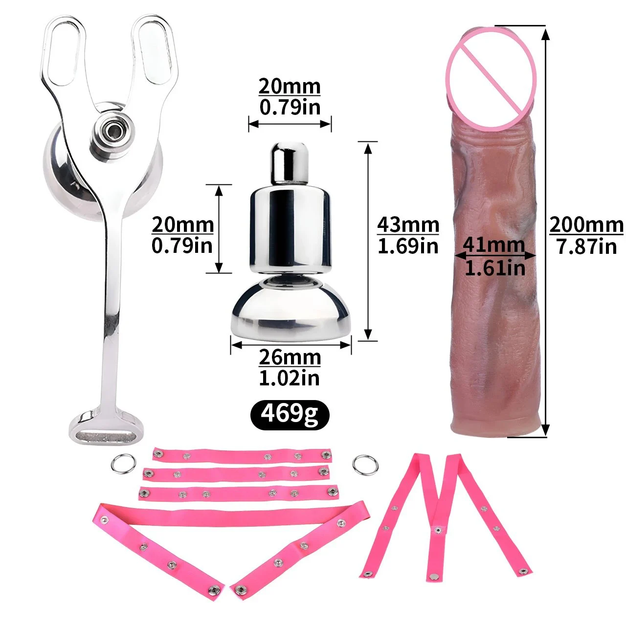 Flat Cage with Dildo, Male Negative Chastity Cage with Silicone Dildo, Mistress Pleasing Machine, Sissy Dildo Chastity Cage