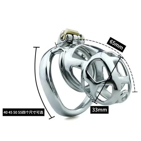 Male Cock Cage Chastity Device Chastity Cage with 4 Active Rings and Curved Ring Adult Sex Toy for Men Exercise