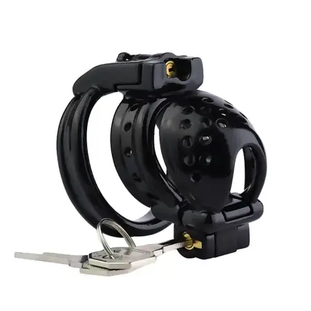 Male Sex Toys Gay Bird Cage Resin Chastity Device Round Hole Hollow Design 304 Stainless Steel Chastity Lock