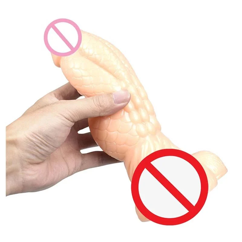 Dildo Artificial Plastic Penis Sex Toy Realistic Dildo Soft Mushroom Head Dildo