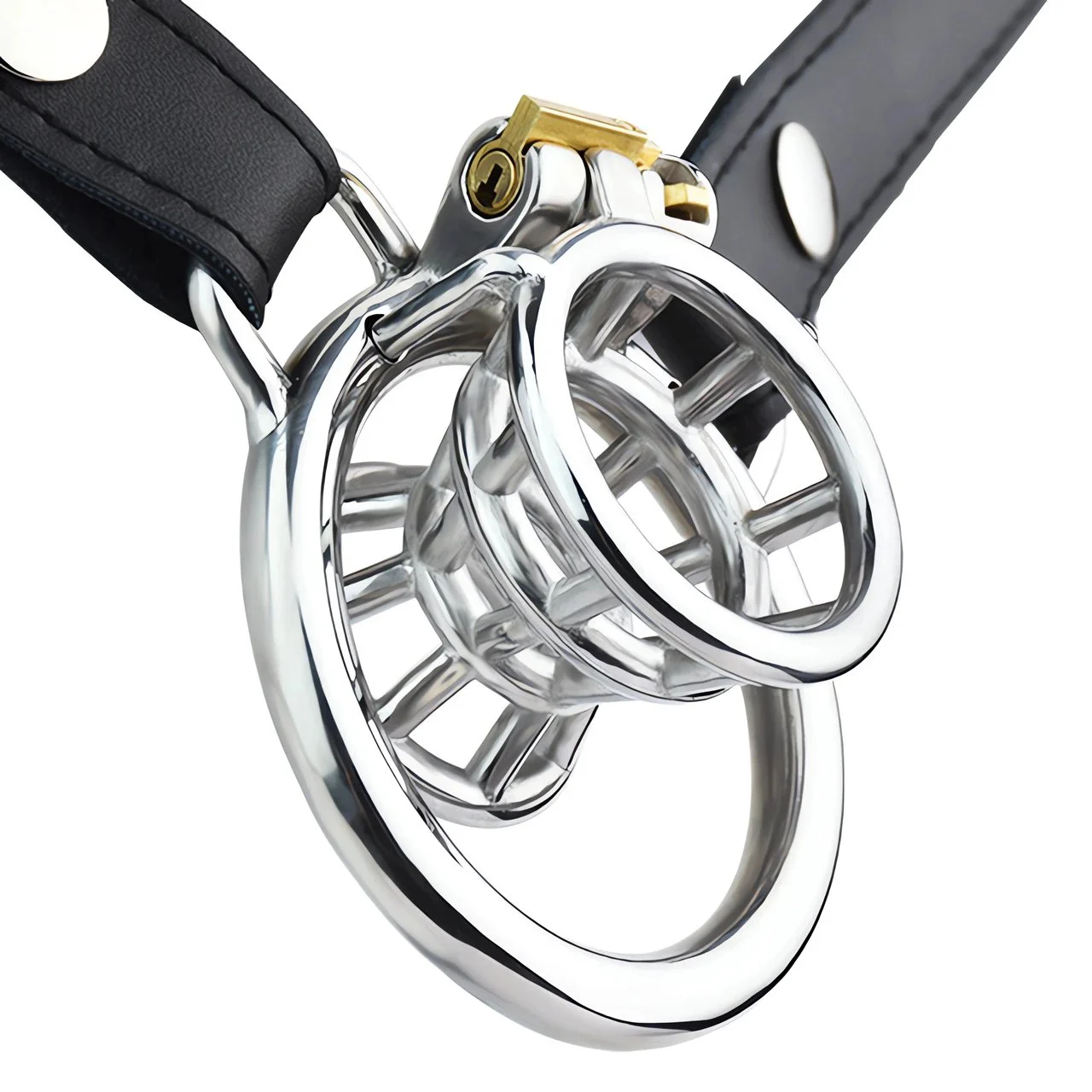 Male Chastity Lock Cage Slave Sexual Cock Cage with Dark Lock & Belt Bondage Negative Penis Cage Sex Toys for Couples