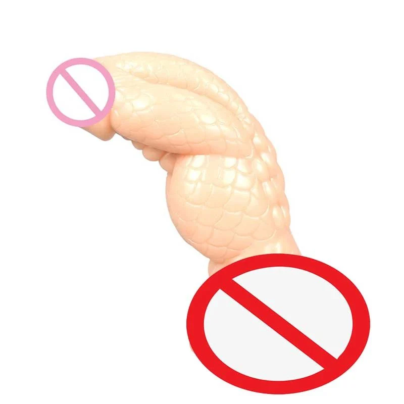Dildo Artificial Plastic Penis Sex Toy Realistic Dildo Soft Mushroom Head Dildo