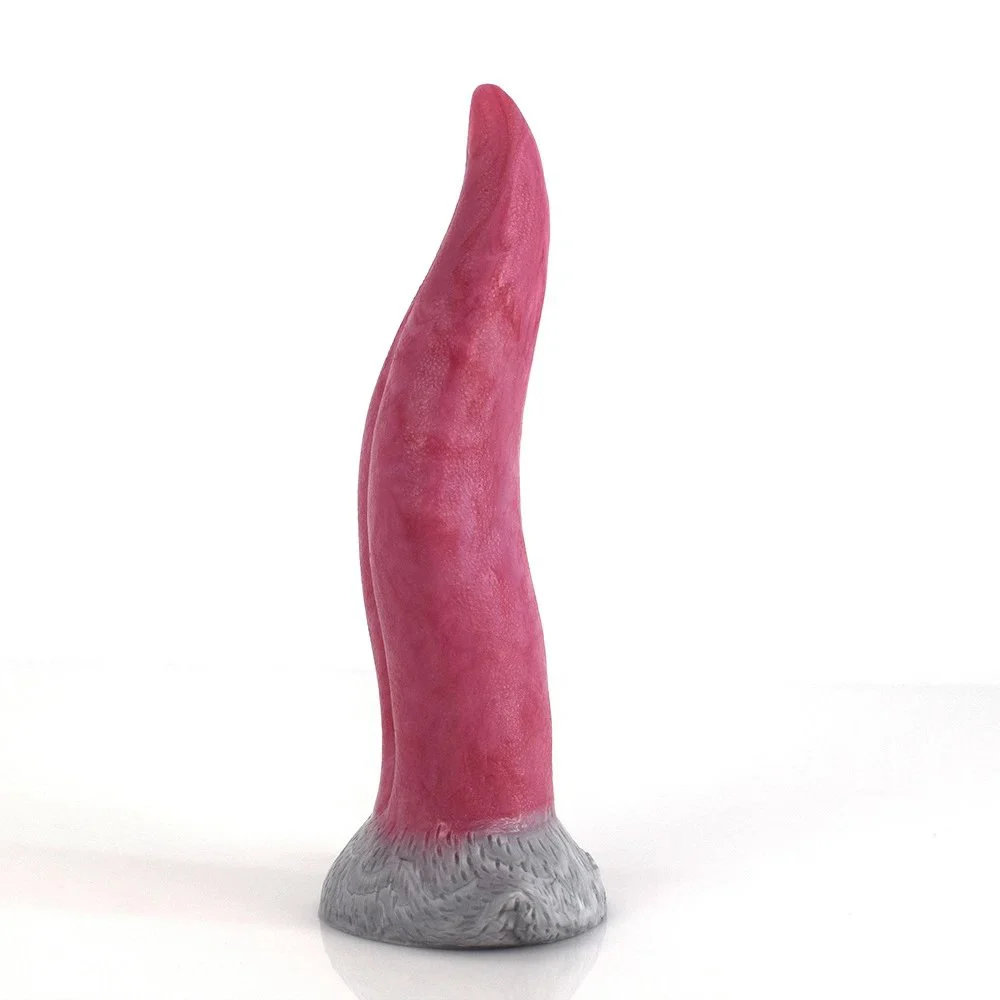 8 Inch Tongue Shaped Dildo Monster Dildo Sex Tool Erotic Silicone Sex Toy for Women