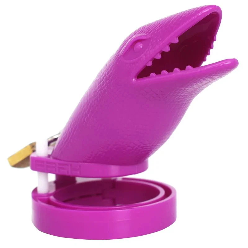 Couple Domination Penis Lock Health Resin Cock Cage Plastic Male Chastity Device for Delay Ejaculation Prostate Stimulation