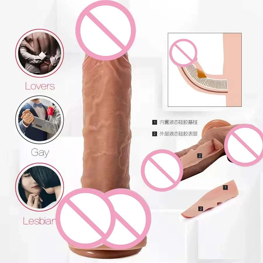 Dildo Artificial Penis Liquid Silicone Realistic Dildo for Women Adult Sex Toys Suitable Beginner Wearing Dildo