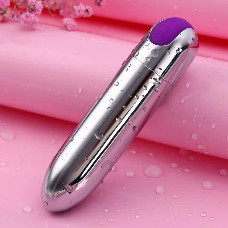 USB Rechargeable 10-Speed Vibrating Bullet Vibrator for Women with Clitoral & G-Spot Stimulation