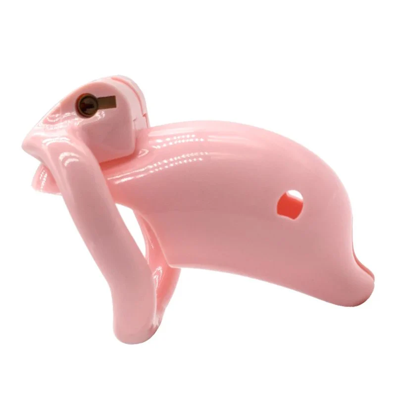 Health Resin Material Lifelike Dolphin Model Cock Cage Plastic Male Chastity Device Bdsm Party Sex Toy for Couple Rule