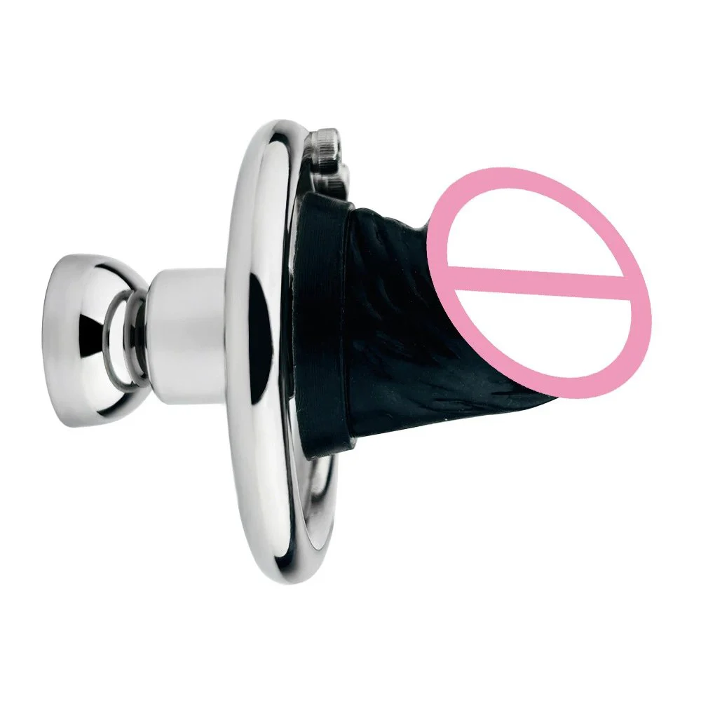 Inverted Urethral Chastity Cage Device with Dildo Head Negative Adult Penis Plug Bondage Sex Toys