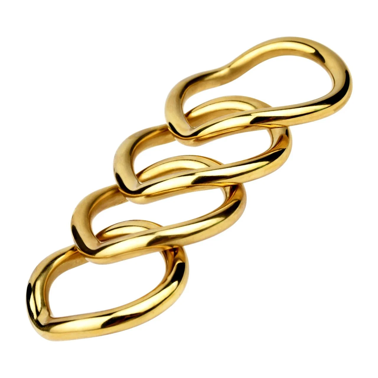 Gold Cock Ring for Male Sex Game for 18+ Adult BDSM Gear