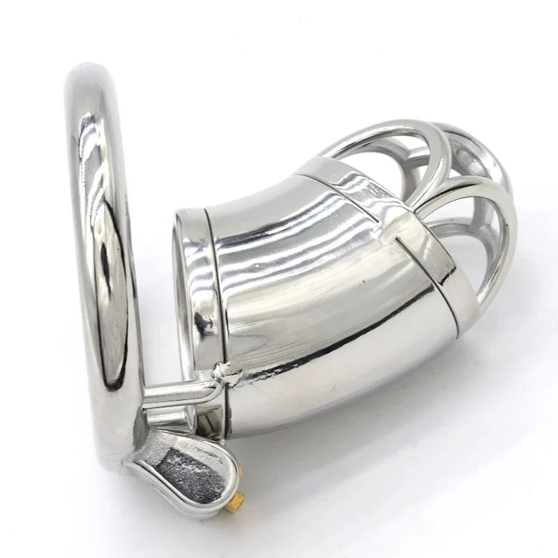 Adult Product Shop Sm Male Chastity Lock Sex Toy Stainless Steel Artificial Dildo Cock Cage Sex Toy for Fetishist
