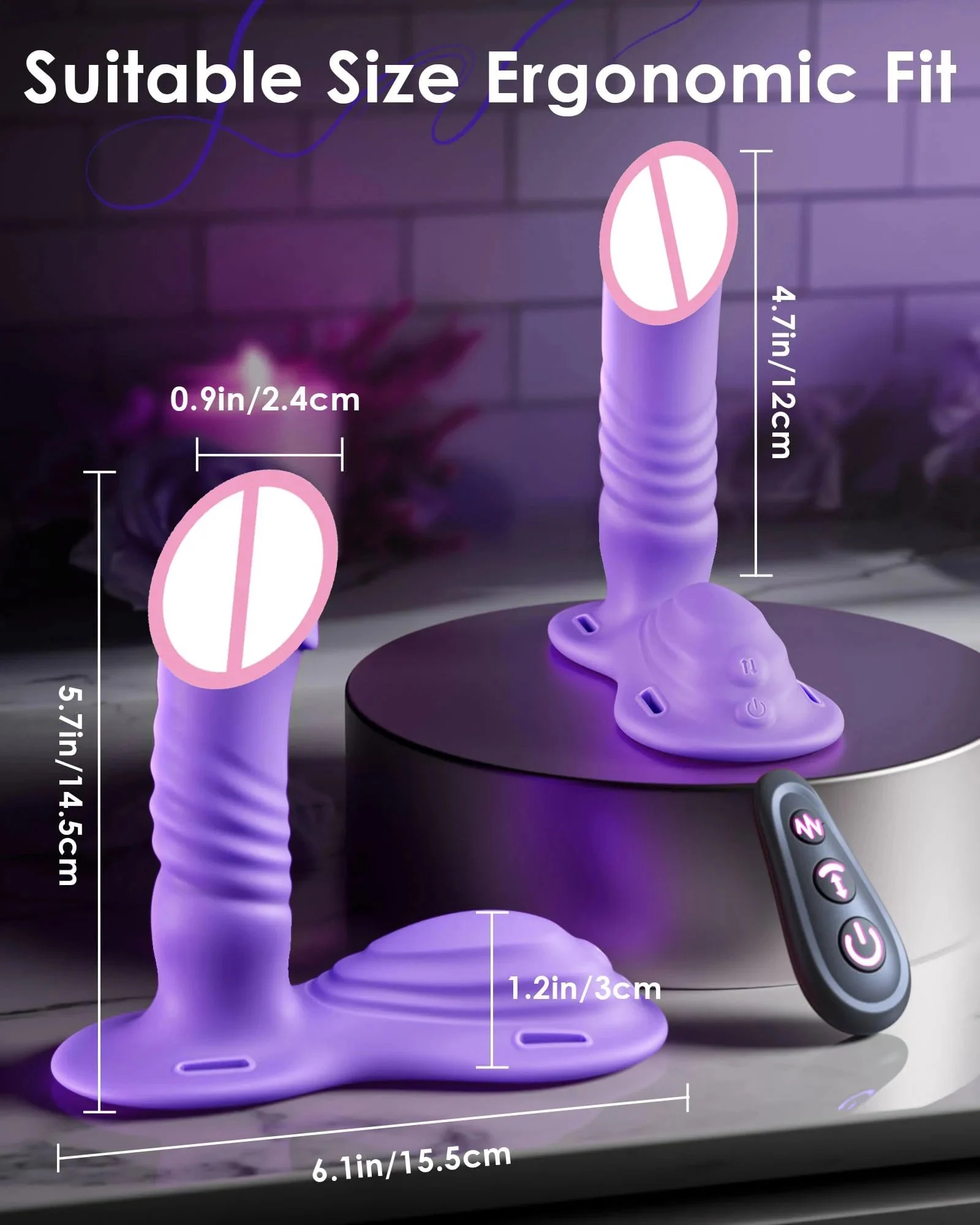 Remote App Control Hands-Free G-Spot Stimulator Riding Grinder Wearable Strap-On Dildos Vibrator Sex Toy for Women Couples Games