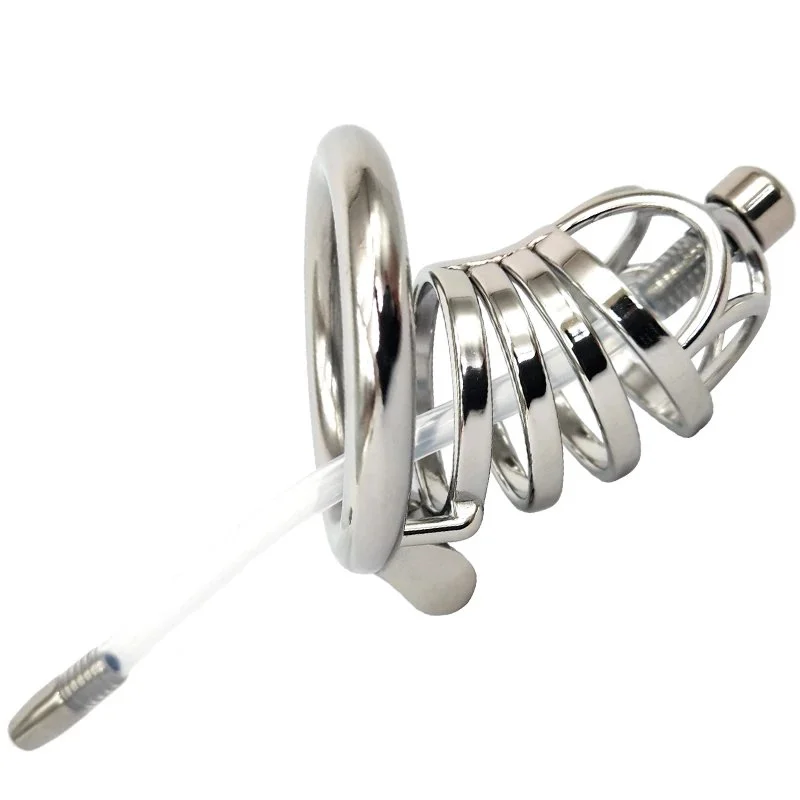 Catheter Metal Stainless Steel Chastity Device Chastity Lock Control Device Fun Chastity Lock for Men